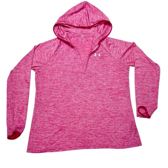 Under Armour Heat Gear Hoodie Lightweight Pullover Women Large Loose Lot of 4 - Picture 5 of 6